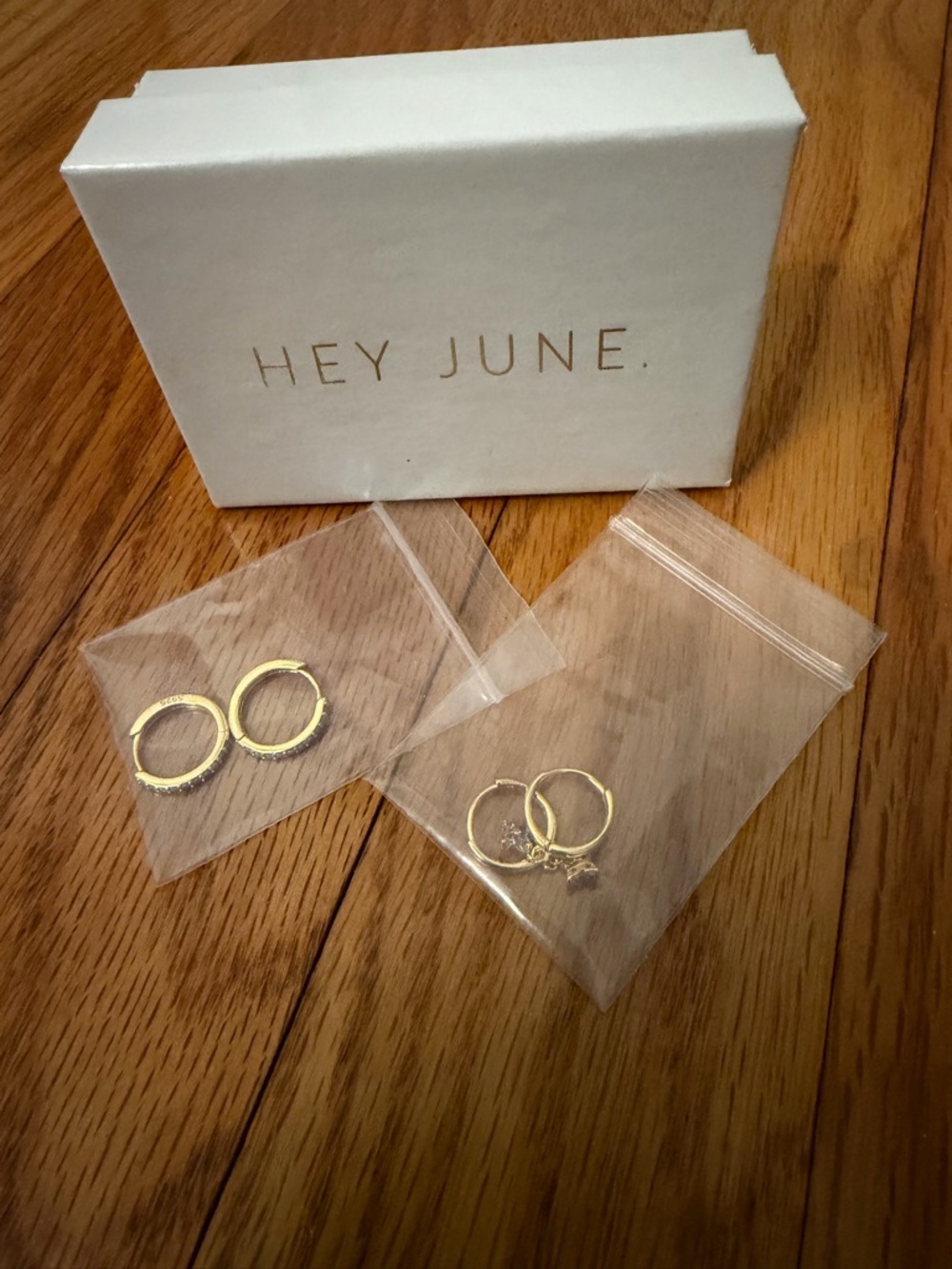 Gold Huggie Hoop Earrings - Set of 2